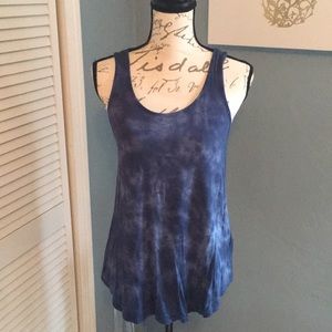American Eagle blue  tie dye tank